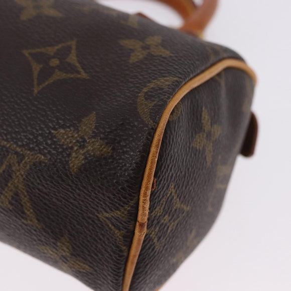 LOUIS VUITTON Monogram Mini Speedy Hand Bag M41534 LV Auth ka5830