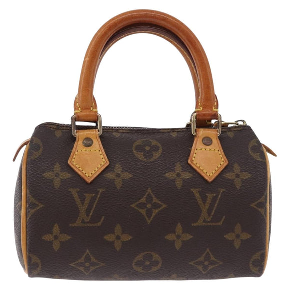 LOUIS VUITTON Monogram Mini Speedy Hand Bag M41534 LV Auth ka5830
