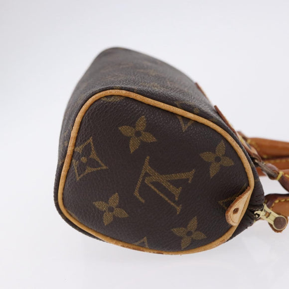 LOUIS VUITTON Monogram Mini Speedy Hand Bag M41534 LV Auth ka5830