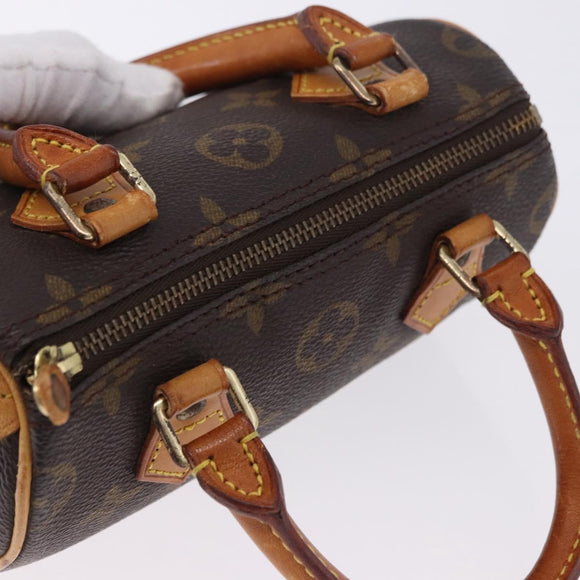 LOUIS VUITTON Monogram Mini Speedy Hand Bag M41534 LV Auth ka5830