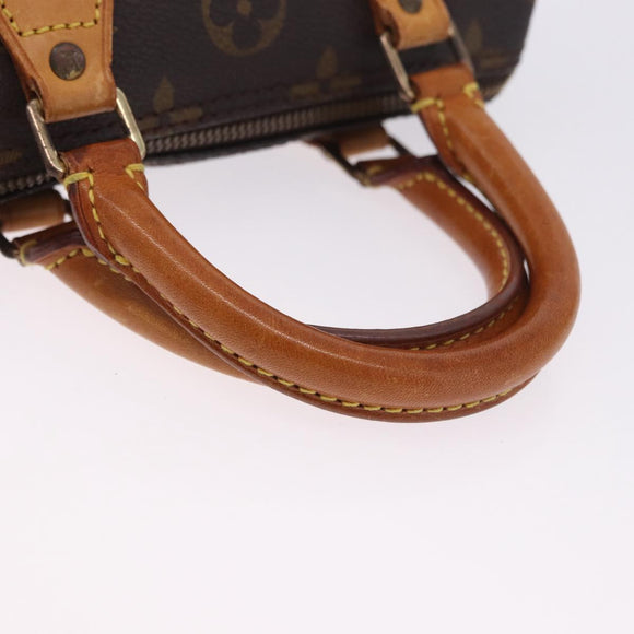 LOUIS VUITTON Monogram Mini Speedy Hand Bag M41534 LV Auth ka5830