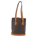 LOUIS VUITTON Monogram Bucket PM Shoulder Bag M42238 LV Auth ka5834-13