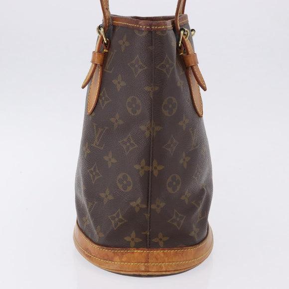 LOUIS VUITTON Monogram Bucket PM Shoulder Bag M42238 LV Auth ka5834