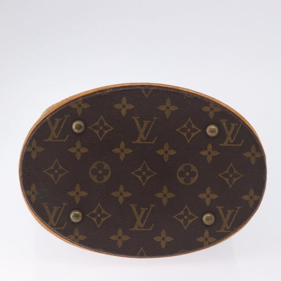 LOUIS VUITTON Monogram Bucket PM Shoulder Bag M42238 LV Auth ka5834