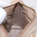 Miu Miu Hand Bag Leather 2way Beige Gold Auth ka5835V-24