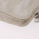 Christian Dior Trotter Canvas Waist bag Nylon White Silver Auth ka5837A-14