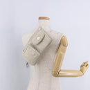 Christian Dior Trotter Canvas Waist bag Nylon White Silver Auth ka5837A-24
