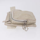 Christian Dior Trotter Canvas Waist bag Nylon White Silver Auth ka5837A-4