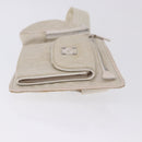 Christian Dior Trotter Canvas Waist bag Nylon White Silver Auth ka5837A-5