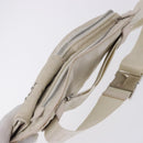 Christian Dior Trotter Canvas Waist bag Nylon White Silver Auth ka5837A-6