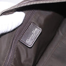 Christian Dior Trotter Canvas Romantic Hand Bag PVC Brown Silver Auth ka5838V-16
