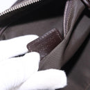 Christian Dior Trotter Canvas Romantic Hand Bag PVC Brown Silver Auth ka5838V-22
