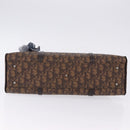 Christian Dior Trotter Canvas Romantic Hand Bag PVC Brown Silver Auth ka5838V-9