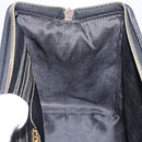 FENDI Pecan Canvas Hand Bag PVC Brown Black Auth ka5839-20