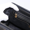 FENDI Pecan Canvas Hand Bag PVC Brown Black Auth ka5839-22