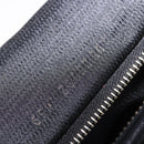 FENDI Pecan Canvas Hand Bag PVC Brown Black Auth ka5839-12