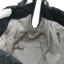 CHANEL Chain Shoulder Bag Coated Canvas Black Silver CC Auth ka583V-21