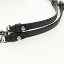 CHANEL Chain Shoulder Bag Coated Canvas Black Silver CC Auth ka583V-8