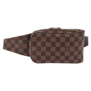 LOUIS VUITTON Damier Ebene Geronimos Shoulder Bag N51994 LV Auth ka5840-13
