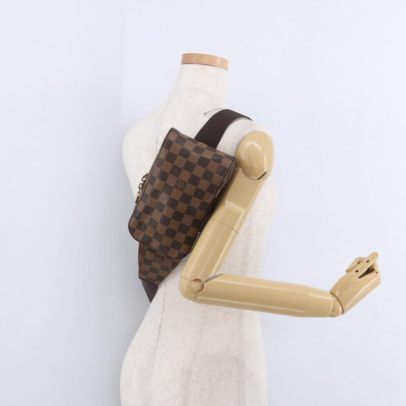 LOUIS VUITTON Damier Ebene Geronimos Shoulder Bag N51994 LV Auth ka5840