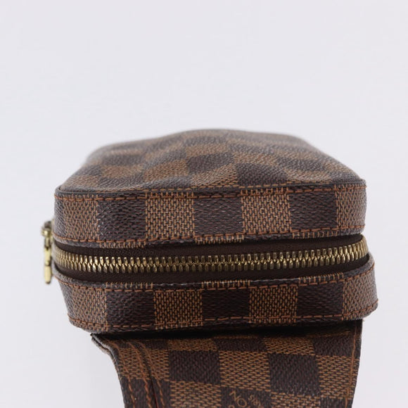 LOUIS VUITTON Damier Ebene Geronimos Shoulder Bag N51994 LV Auth ka5840