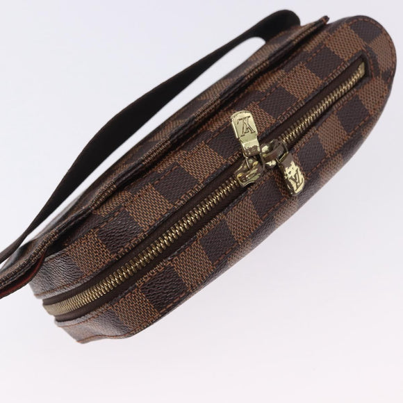 LOUIS VUITTON Damier Ebene Geronimos Shoulder Bag N51994 LV Auth ka5840