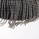 Miu Miu Matelasse Waist Bag Leather Black Silver Auth ka5842M-19