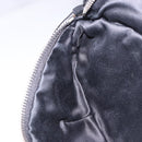 Miu Miu Matelasse Waist Bag Leather Black Silver Auth ka5842M-24
