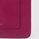 BVLGARI Chain Shoulder Bag Leather Pink Gold Auth ka5843A-3