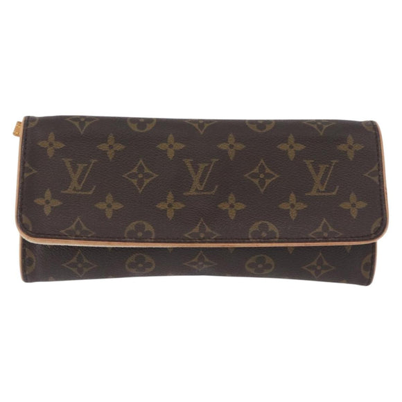 LOUIS VUITTON Monogram Pochette Twin GM Shoulder Bag M51852 LV Auth ka5845