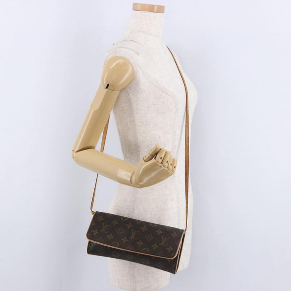 LOUIS VUITTON Monogram Pochette Twin GM Shoulder Bag M51852 LV Auth ka5845