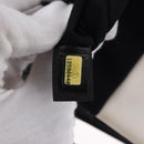 CHANEL 2.55 Chain Shoulder Bag Nylon Black Silver CC Auth ka5847A-26