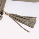 GUCCI Soho Shoulder Bag Leather Beige Gold 308361 Auth ka5848V-10