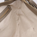 GUCCI Soho Shoulder Bag Leather Beige Gold 308361 Auth ka5848V-18