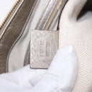 GUCCI Soho Shoulder Bag Leather Beige Gold 308361 Auth ka5848V-12
