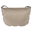 GUCCI Soho Shoulder Bag Leather Beige Gold 308361 Auth ka5848V-2
