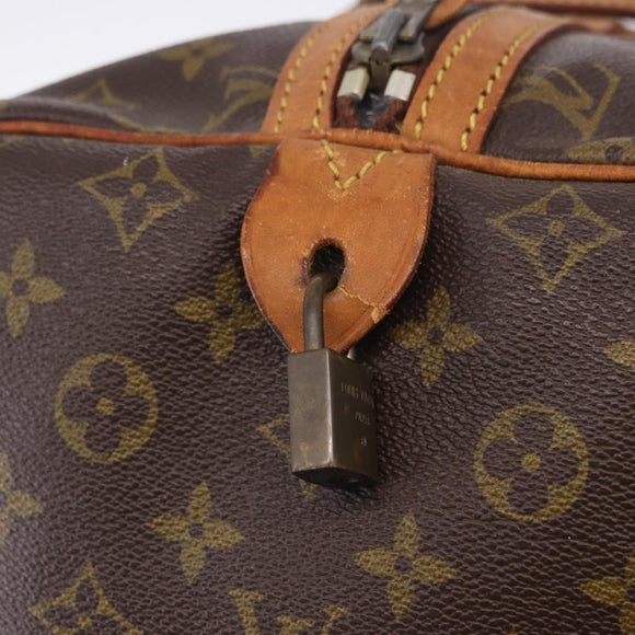 LOUIS VUITTON Monogram Sac Souple 45 Boston Bag M41624 LV Auth ka5852