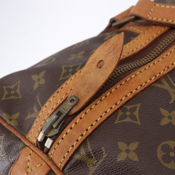 LOUIS VUITTON Monogram Sac Souple 45 Boston Bag M41624 LV Auth ka5852