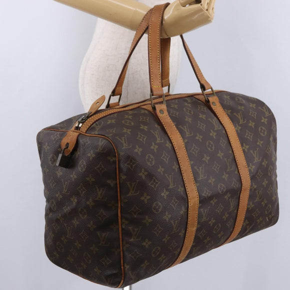LOUIS VUITTON Monogram Sac Souple 45 Boston Bag M41624 LV Auth ka5852