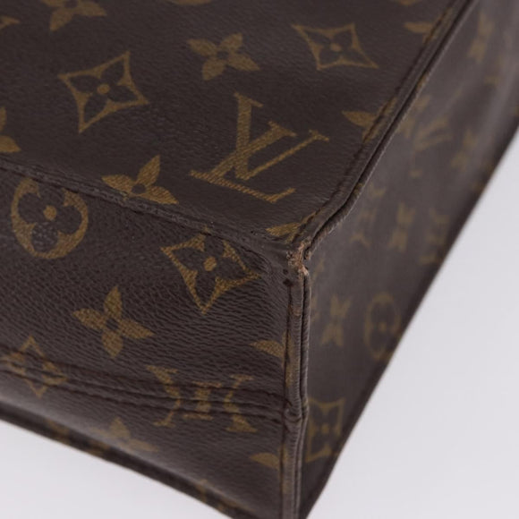 LOUIS VUITTON Monogram Sac Plat Hand Bag M51140 LV Auth ka5853