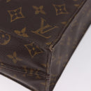 LOUIS VUITTON Monogram Sac Plat Hand Bag M51140 LV Auth ka5853-8