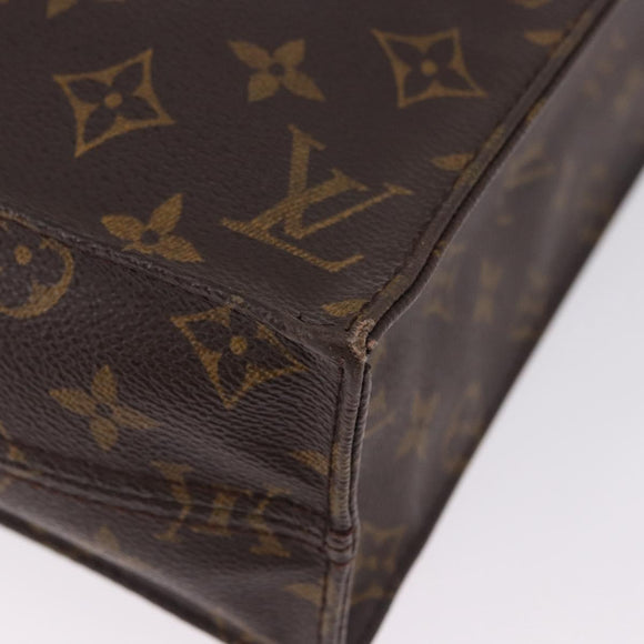 LOUIS VUITTON Monogram Sac Plat Hand Bag M51140 LV Auth ka5853