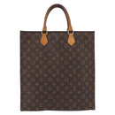 LOUIS VUITTON Monogram Sac Plat Hand Bag M51140 LV Auth ka5853-13