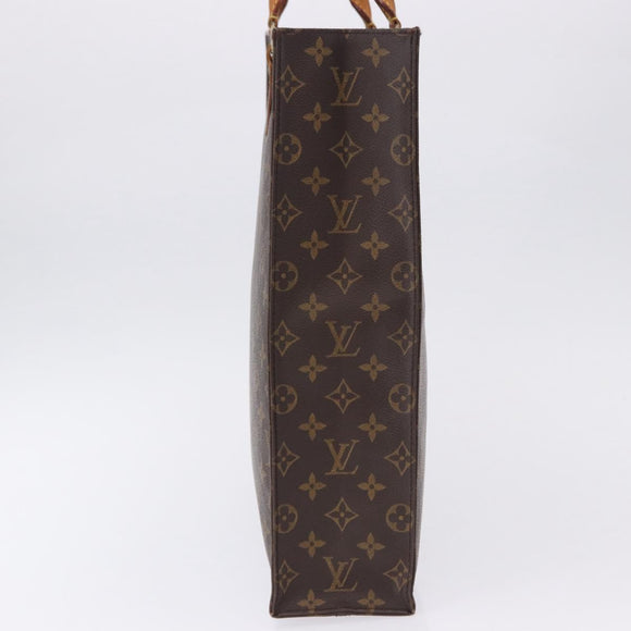 LOUIS VUITTON Monogram Sac Plat Hand Bag M51140 LV Auth ka5853