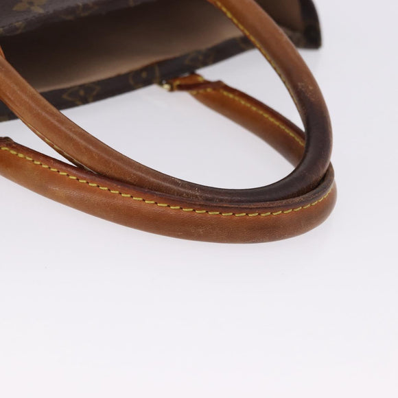 LOUIS VUITTON Monogram Sac Plat Hand Bag M51140 LV Auth ka5853