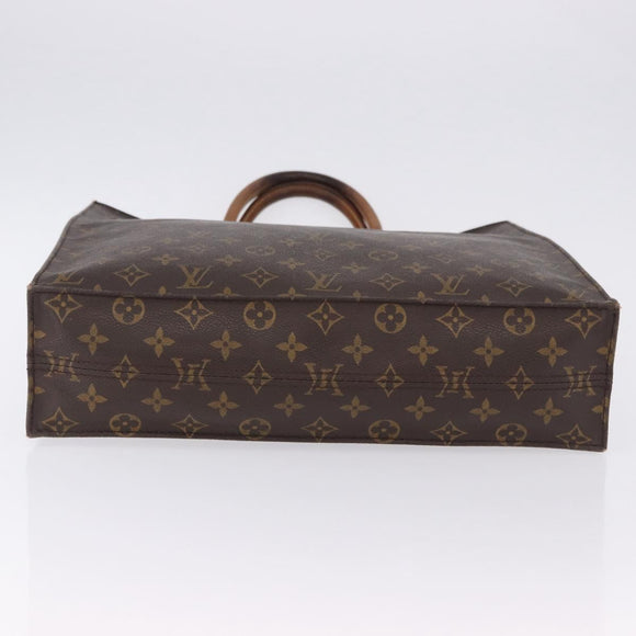 LOUIS VUITTON Monogram Sac Plat Hand Bag M51140 LV Auth ka5853
