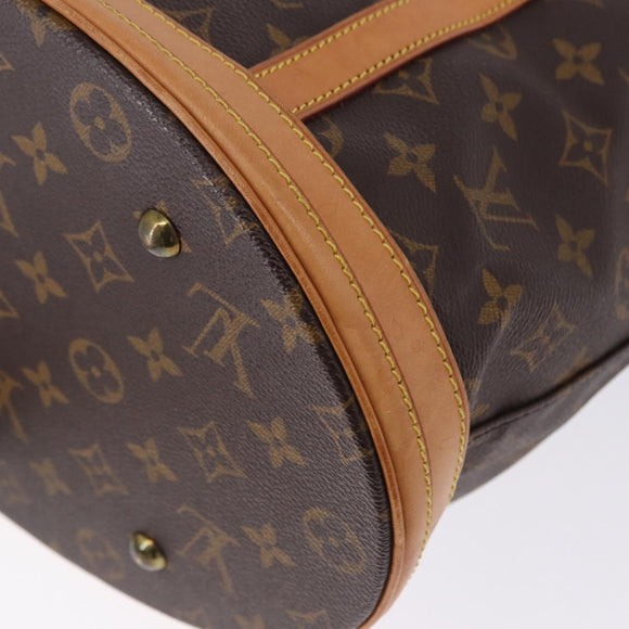 LOUIS VUITTON Monogram Bucket GM Shoulder Bag M42236 LV Auth ka5854