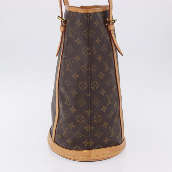 LOUIS VUITTON Monogram Bucket GM Shoulder Bag M42236 LV Auth ka5854
