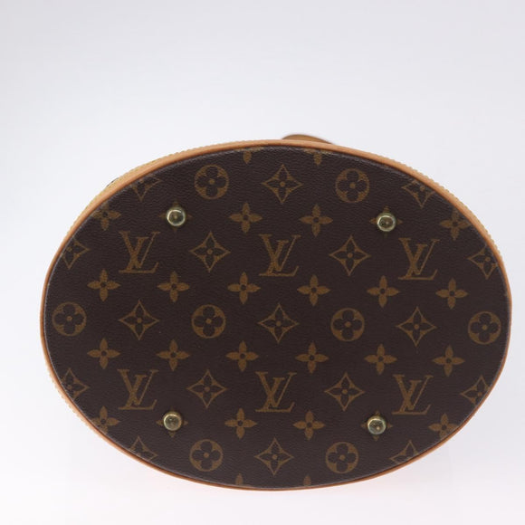 LOUIS VUITTON Monogram Bucket GM Shoulder Bag M42236 LV Auth ka5854