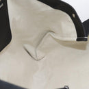 BURBERRY Tote Bag Canvas Black Silver Auth ka5856V-17